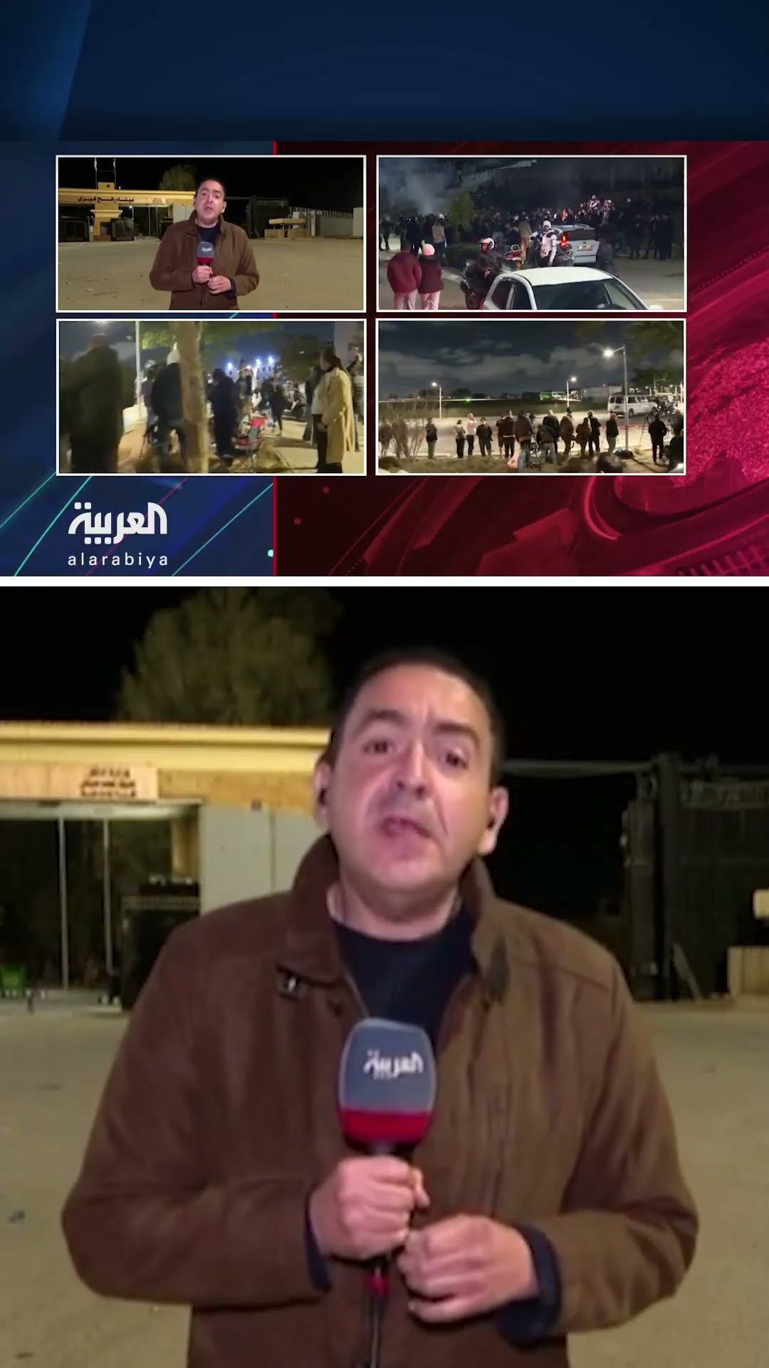 مراسل العربية أحمد عثمان: 530 شاحنة مساعدات عبرت معبر رفح منذ الصباح وفي طريقها لغزة