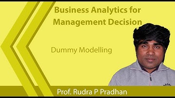 Lecture 31 :Dummy Modelling