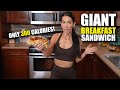 Giant Breakfast Sandwich ONLY 300 Calories! Forever Fitmas Ep. 12
