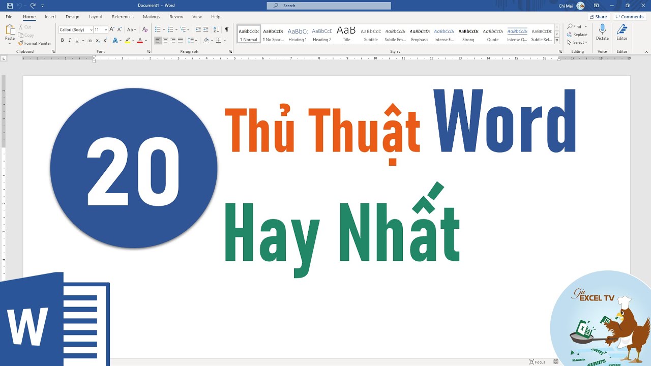 TOP 20 thủ thuật Word hay nhất - youtube