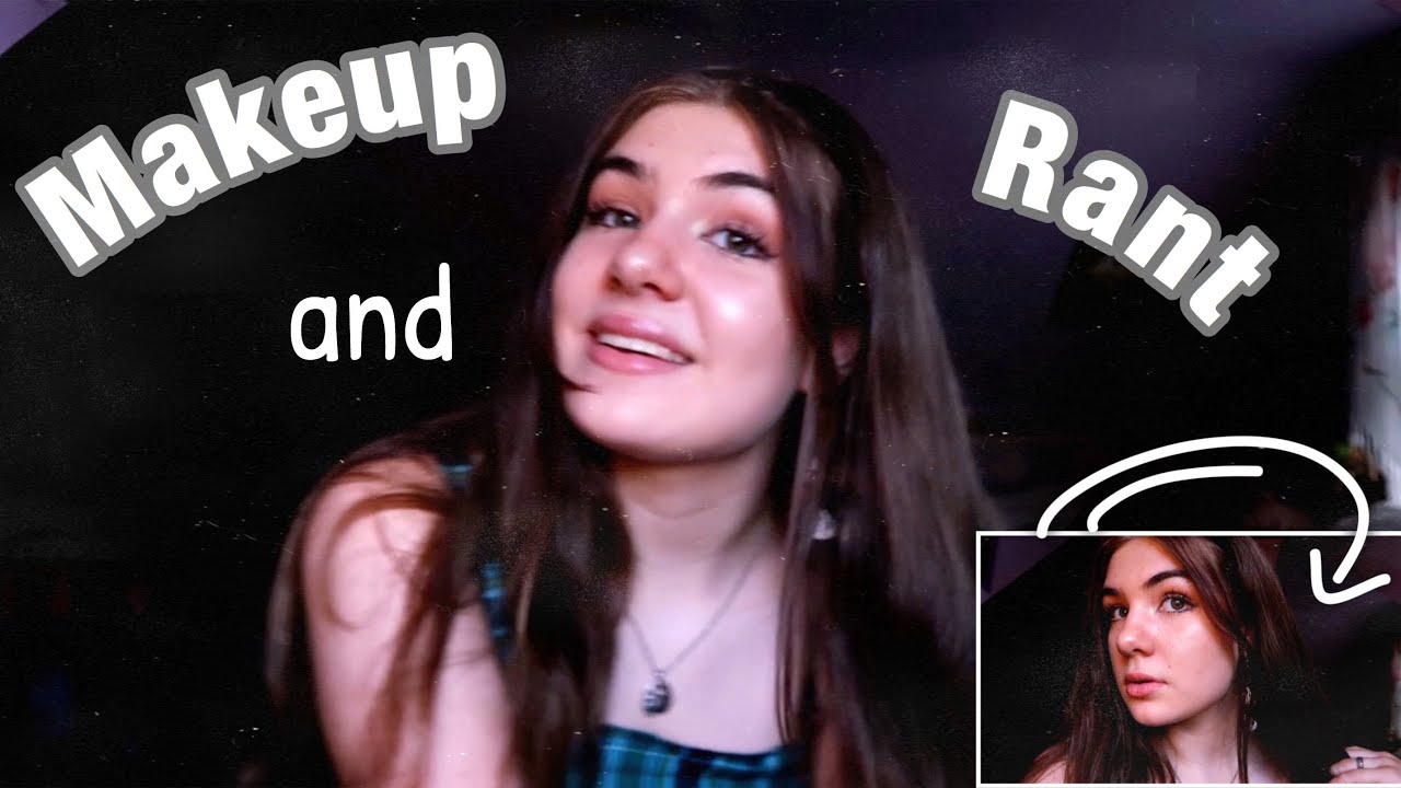 doing a natural makeup look while talking about life