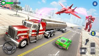 🚚US Oil Tanker Transport - Truck Simulator - Cars Marvel - Multiple Oil tankers - Android Gameplay screenshot 5