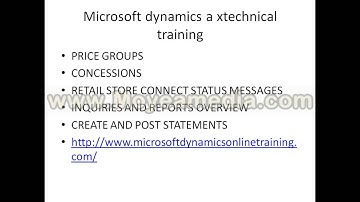 Microsoft Dynamics ax 2012 retail training