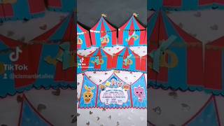 Tarjetas de cumpleaños plim plim circo #scrap #tarjeta #fiesta #circo #plimplim #invitación #tiktok
