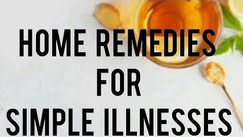 Environmental studies (Part1)STD:4 ch. no. 12 - Home remedies for simple illnesses