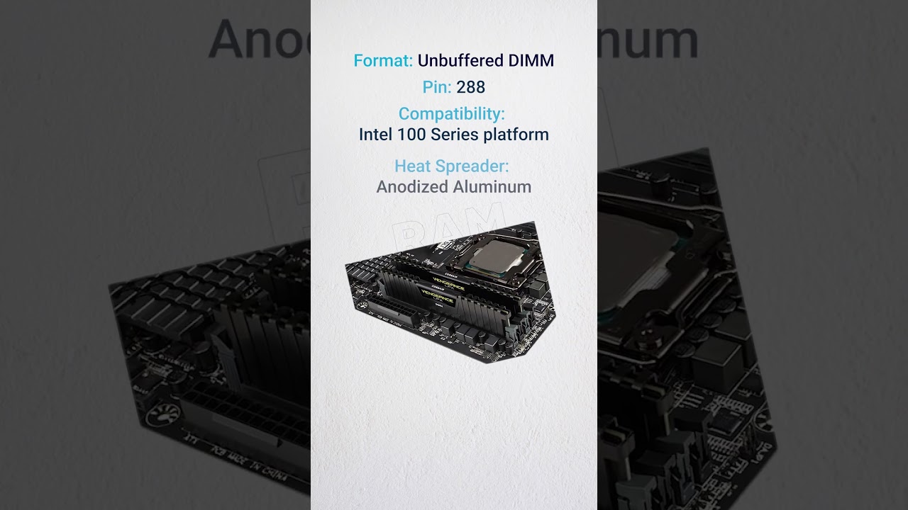 Corsair Vengeance LPX 8GB DDR4 3200MHz Desktop RAM – High-Performance Memory for Gaming