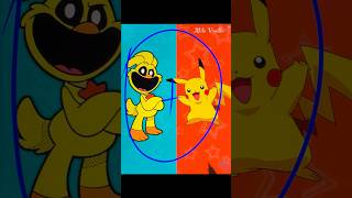 KickinChiken Poppy playtime glow up into Pikachu #transformation #mixingcharacters #aiart #glowup