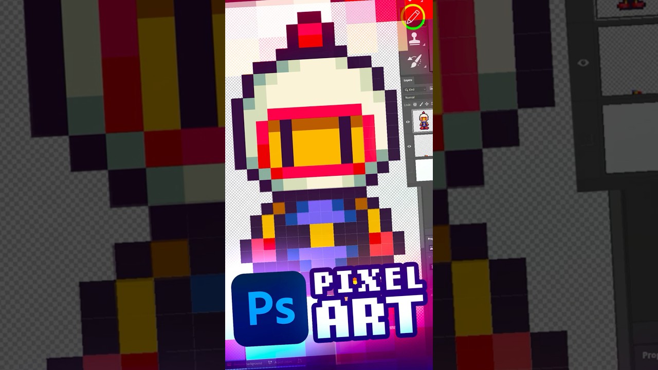 Как создавать пиксельную графику в Photoshop