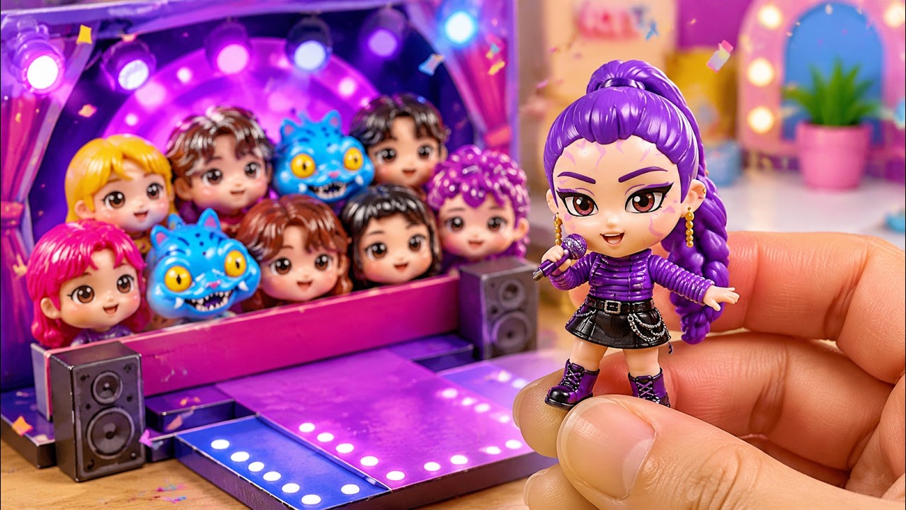 Turning Tiny Mini Paper Figures Into Pop Stars! 🎤 - YouTube