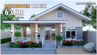 Small House Design | 2Bedroom House | 6m x 9m (Lovely house)
