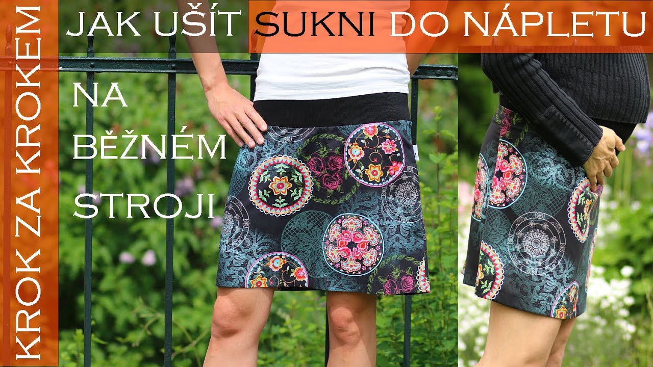 Caramilla Easy: Jak ušít sukni do A (i těhotenskou) - na obyčejném stroji