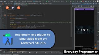 How to implement ExoPlayer to play video from URL in Android Studio screenshot 4