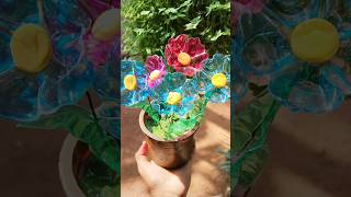 plastic bottle flower craft #diy #trending #artscraft #youtubeshorts #shorts