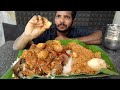      mutton curry white rice with rasam eating show