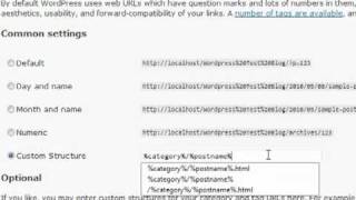 Free WordPress Video Tutorial - Permalinks