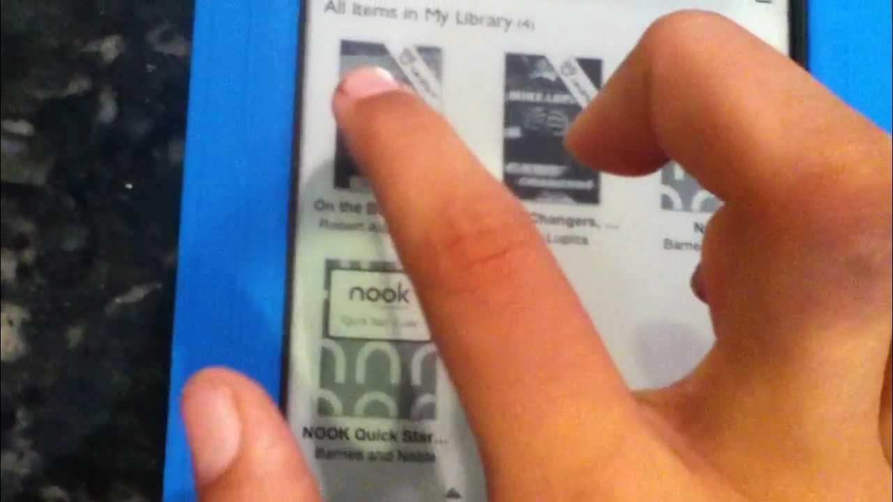 How To Delete a Book Off of Your Nook Simple Touch YouTube