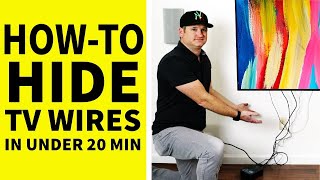 Hide Your TV Wires in Wall  In Under 20 Minutes