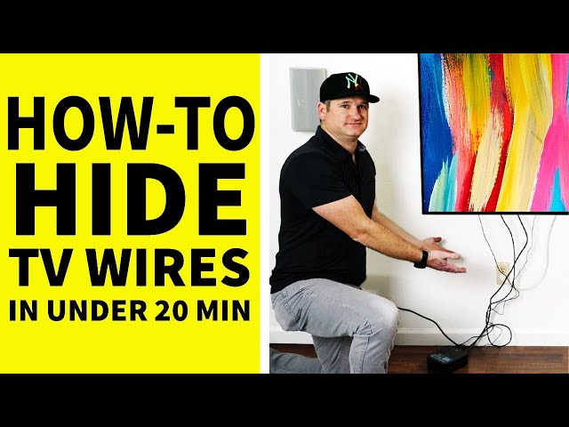 HOW TO HIDE TV CABLES INSIDE THE WALL BEHIND A MOUNTED TV – Stay Home Style