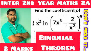 Binomial theorem in telugu@maths naresh eclass