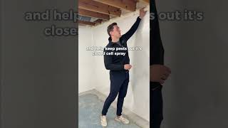 Rim joist insulation = lower bills + less drafts. Small detail, big impact! #hometips #basement101