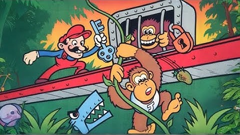 Donkey Kong Junior - Atari XL/XE (Gameplay)