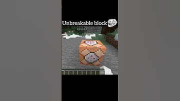 Normal block vs Unbreakable block trollface #minecraft #shorts