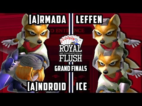 Royal Flush SSBM Doubles - RB TSM | Leffen & LG | Ice - Vs. [A] Armada & [A] Android Smash Melee GF