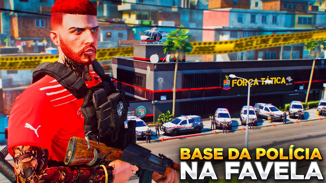 GTA V: VIDA DO CRIME | TRISTE FIM!😢MINHA FAVELA FOI PACIFICADA, AGORA TEM ATÉ DELEGACIA DENTRO |#19