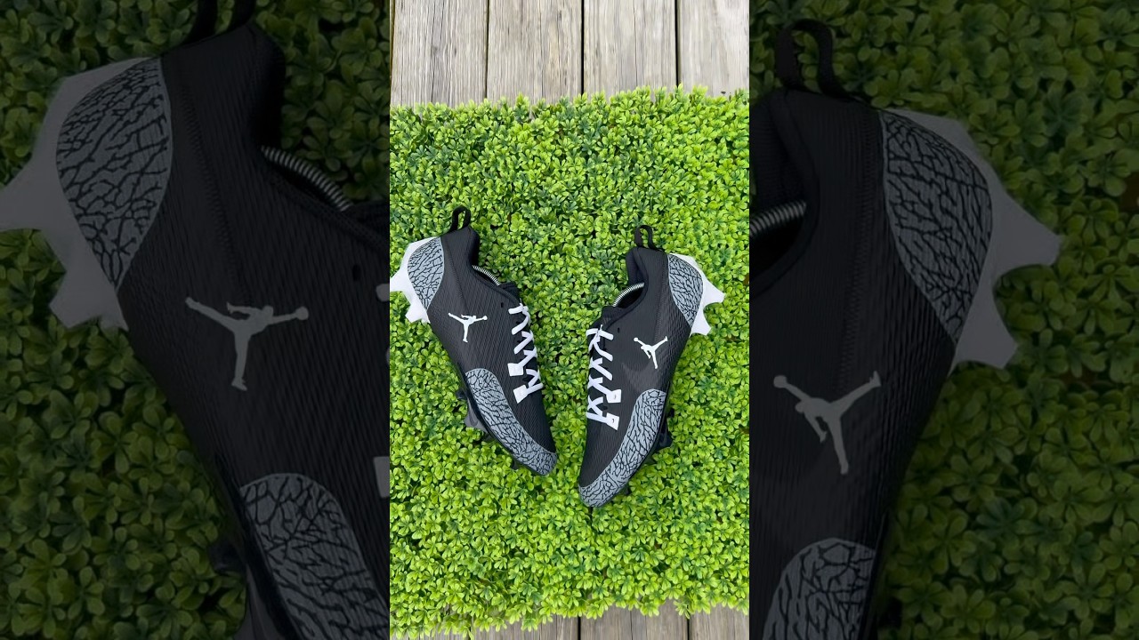 Custom Jordan 3 cleats 
