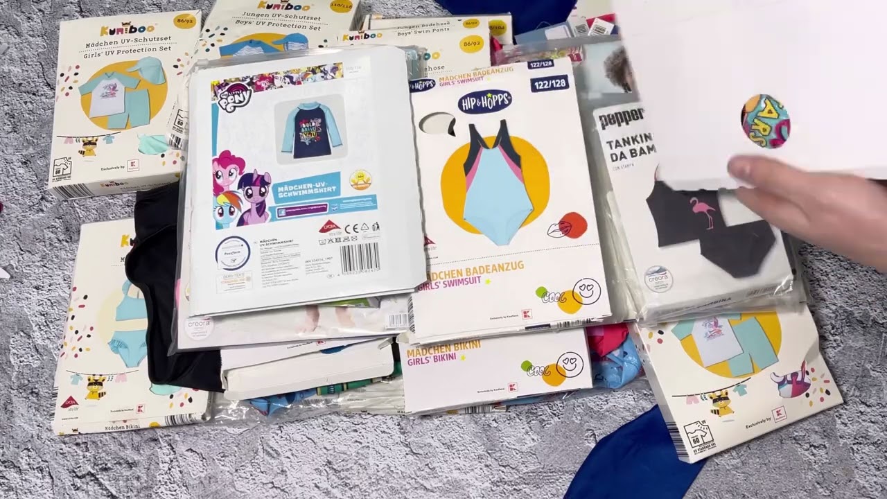 Купальник дитячий lupilu/hip&hopps/kuniboo #5 13,4кг сток оптом