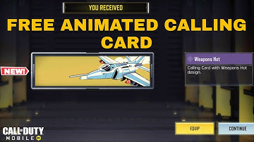 Unlocking FREE Animated Weapons Hot Calling Card COD Mobile