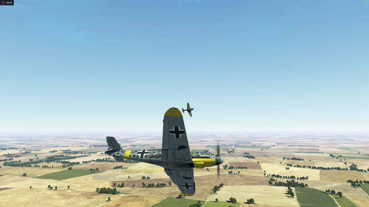IL-2 BoS бой на La-5"ф" против Bf 109-F4 часть 1.