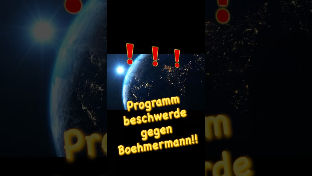 Programmbeschwerde gegen Boehmermann!! ... ..