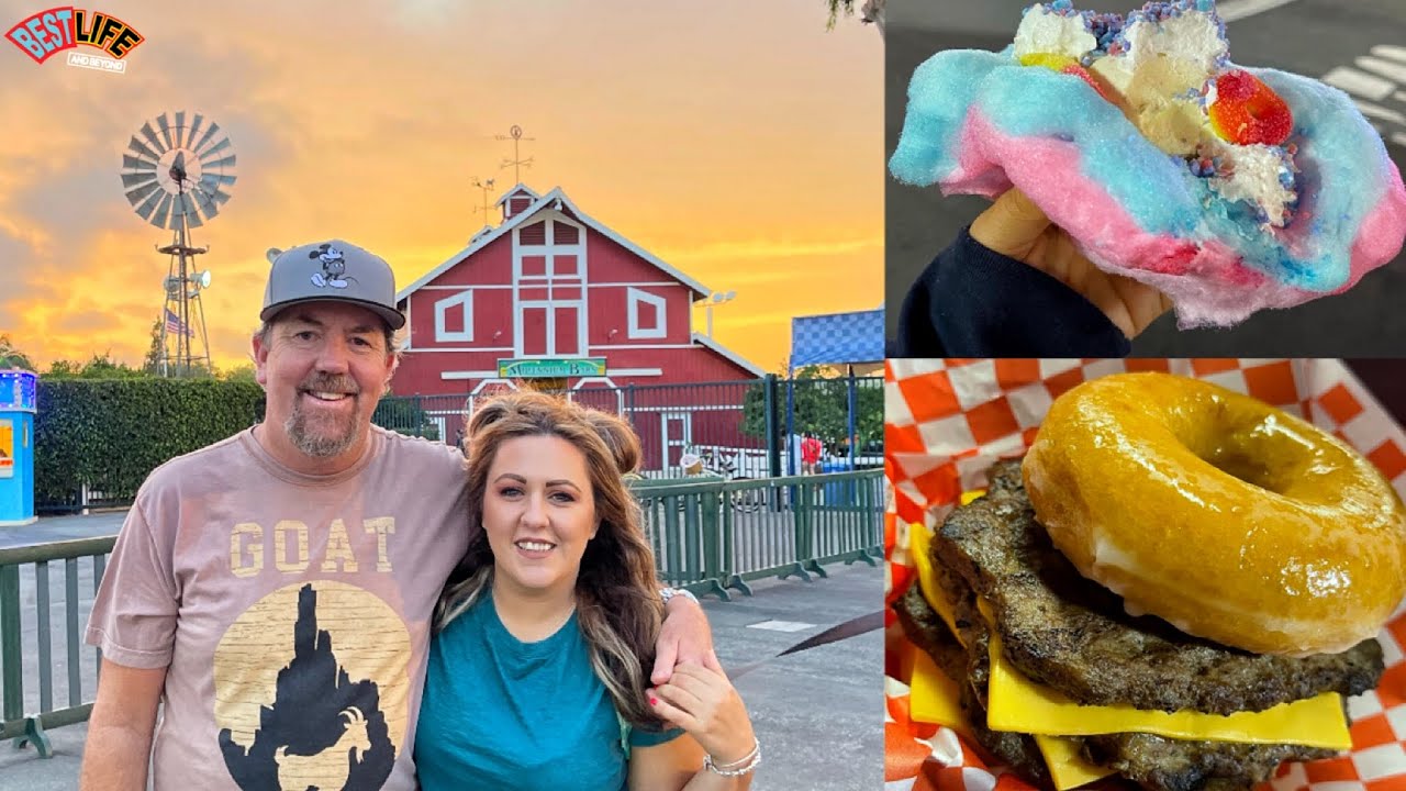 2021 Orange County Fair at Night! Rides and Tasting Food..Fried Cheesecake, Donut Burger and More!