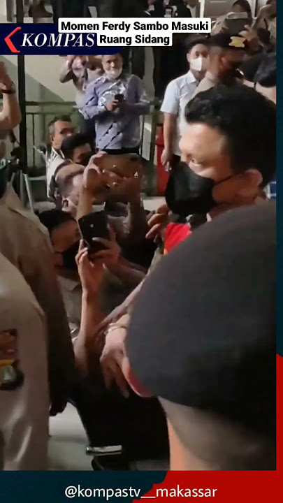 Detik-Detik Ferdy Sambo Memasuki Ruang Sidang #shorts #sidangsambo #videoviral