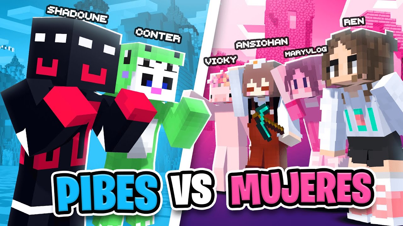 Reto Minecraft con Conter | Minitos vs Minitas