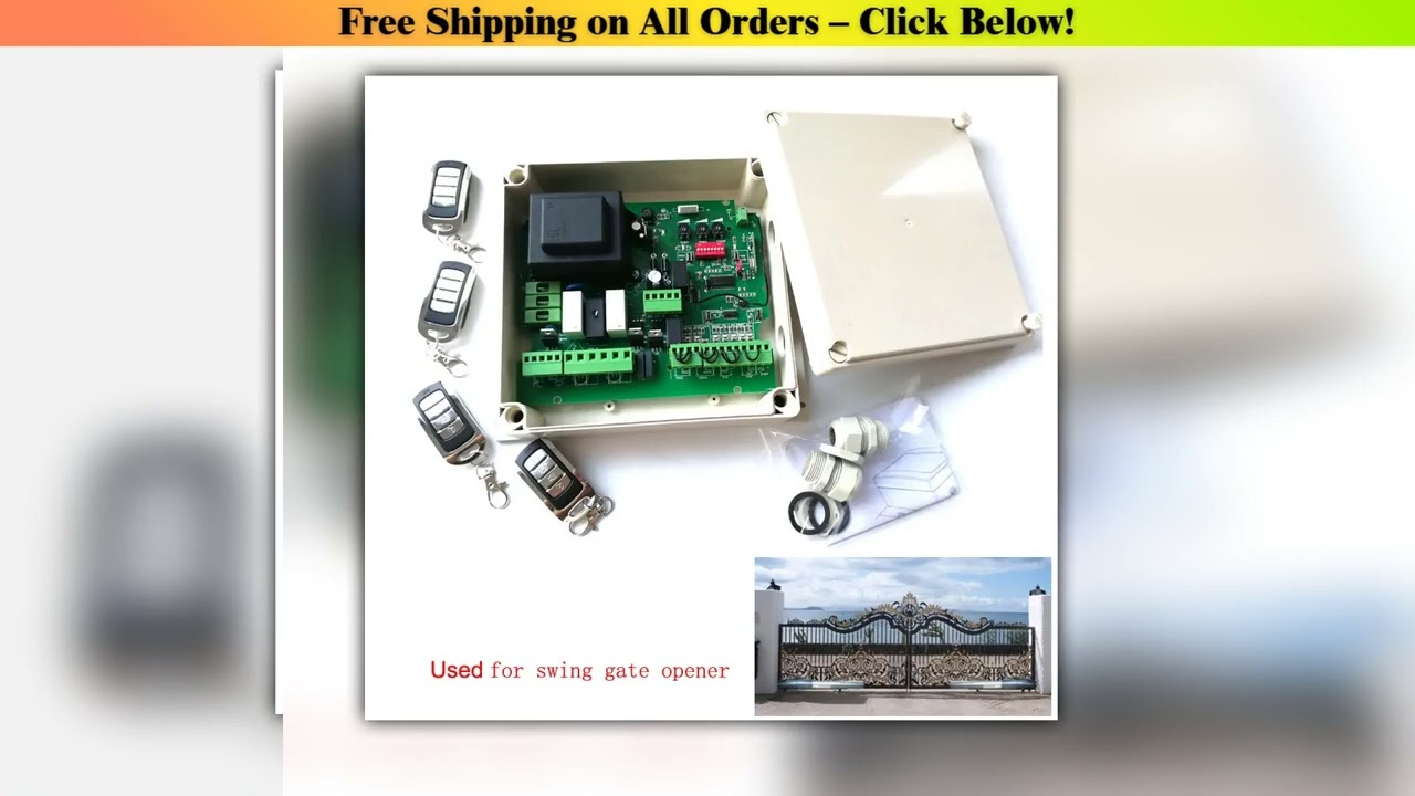 220VAC automatic swing gate opener motor operator circuit board electronic card controller for