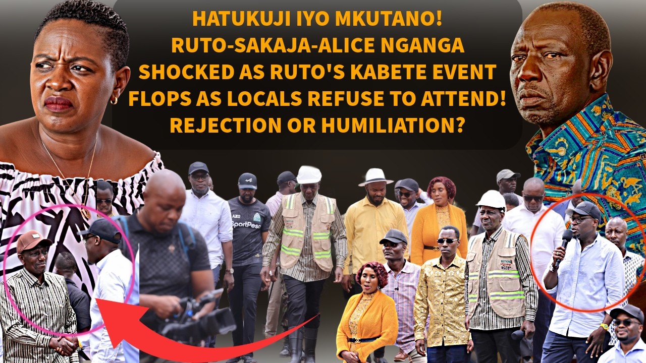 DRAMA AS RUTOS KABETE RALLY FLOPS BADLY AS LOCALS REFUSE TO ATTEND  DESPITE STATEHOUSE MOBILIZATION