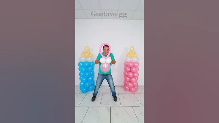 BABY SHOWER / GENDER REVEAL 👶 balloon decoration ideas 😍 birthday decoration ideas at home