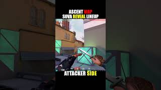 Sova Recon That Reveals Bottom Mid Every Time 🎯Ascent Map 🏹(Easy Guide) #valorant @riotgames