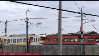 115系N38湘南色+N33旧弥彦色編成 弥彦線下り227M【4K】