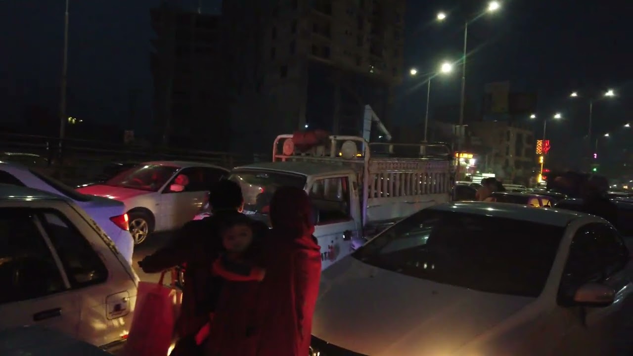 Town Rush Road Blocked By Students