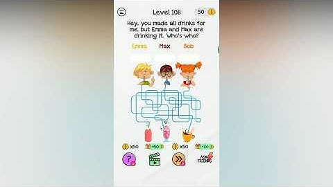 Braindom Level 108 Emma and Max whos who