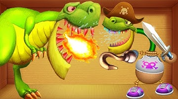 Dinosaurs T-Rex vs Captain The Buddy | Kick The Buddy Android Gameplay Walkthrough #1( Android/IOS )