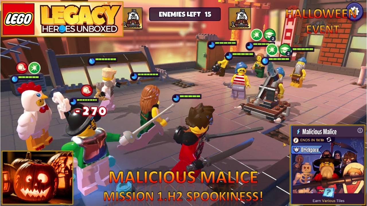 [*/\*] LEGO Legacy: Heroes Unboxed -Malicious Malice Event -Mission 1.H2 Spookiness(Halloween Event)