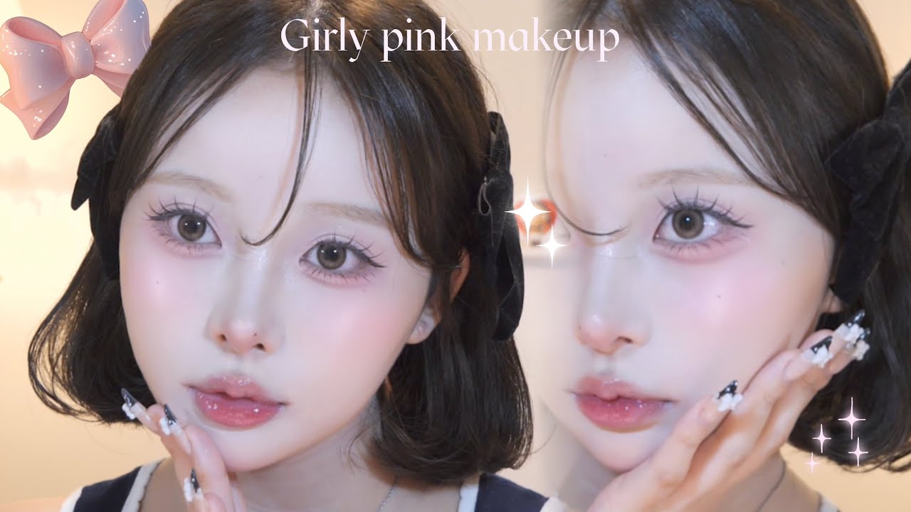 大人ガーリーピンクメイク🩰‎💕girly pink makeup˖ ࣪⊹