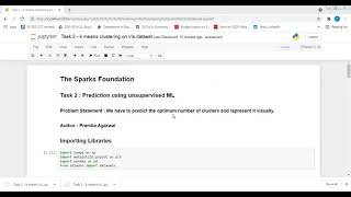 Task 2 : Prediction using unsupervised ML