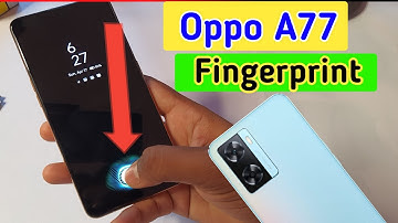 Oppo a77 display fingerprint setting/Oppo a77 me in display fingerprint lock/fingerprint sensor