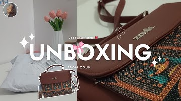 "UNBOXING🎀: Zouk Statement Sling Bag👜✨️ | First Impressions 🌷& Review😸