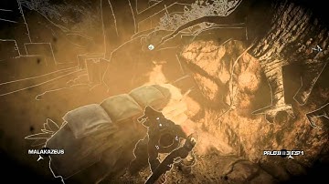 GoW3 Beta Gameplay - Glitch Tac-Com Sees Through Dust Storm on Trenches